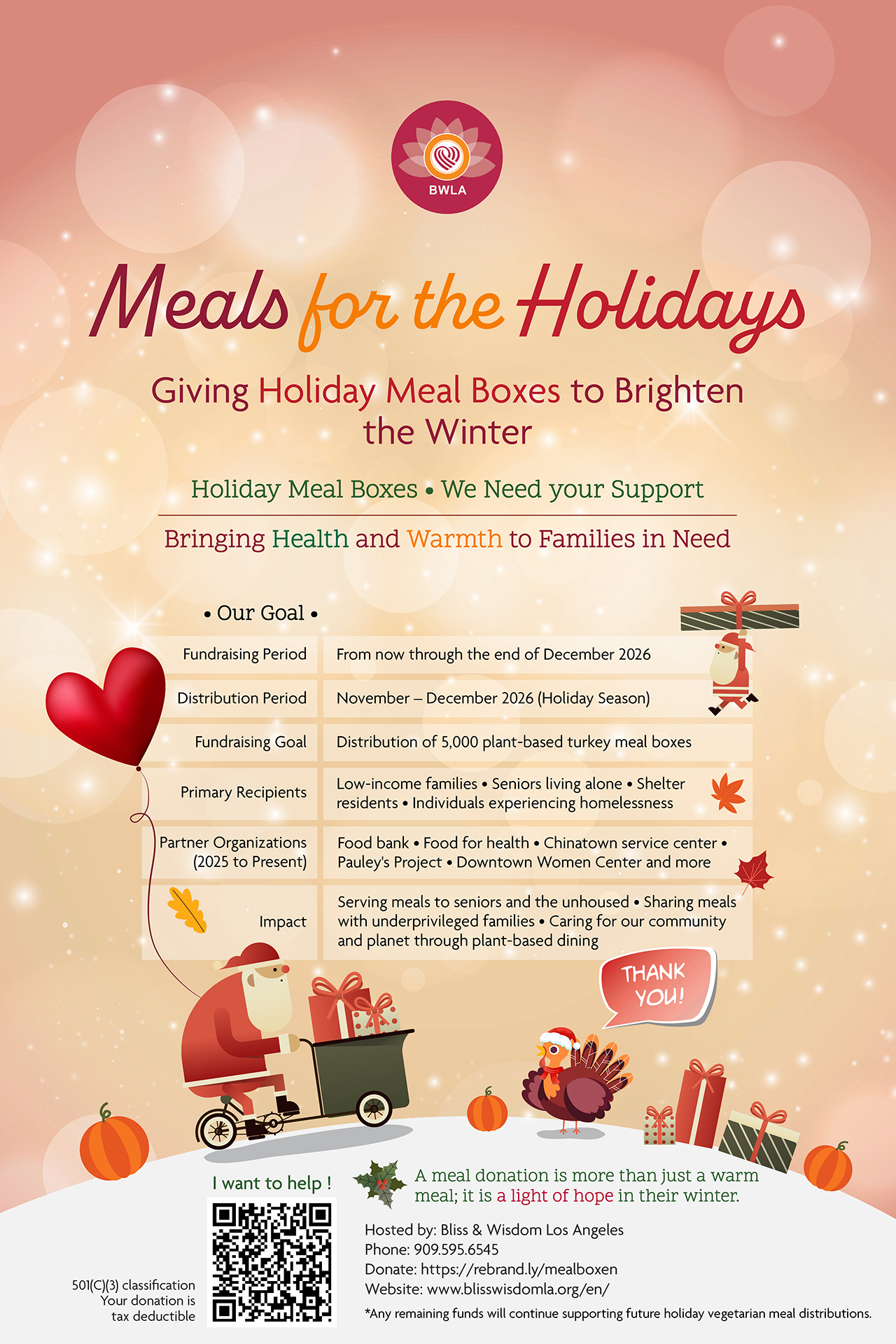 2026 BWLA VEGAN TURKEY MEAL BOX 蔬食火雞餐